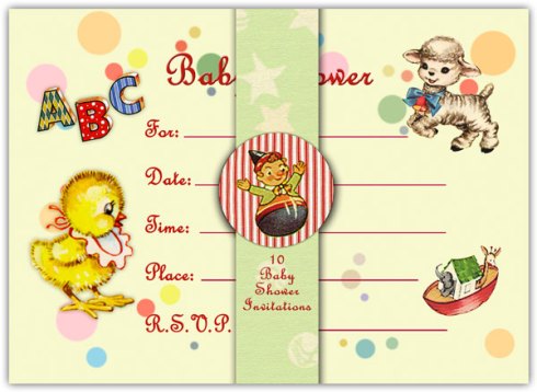 Classic Baby Shower Invitations on Baby Shower Invitations